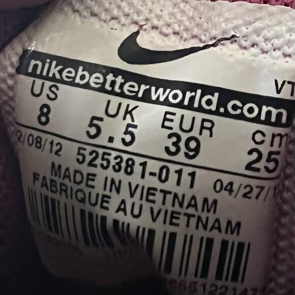 Nike Air Max Women's 8 Purple Black Lace Up Shoes Sneakers Bubble - Picture 6 of 16